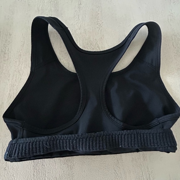 Black Nike Swoosh Sport Bra - Picture 3 of 4